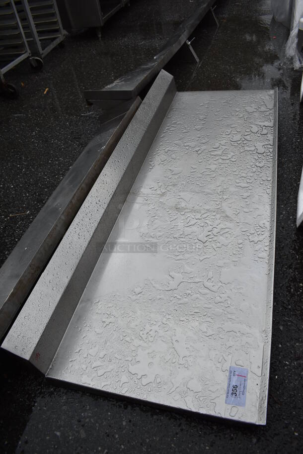 Stainless Steel Tabletop w/ Back Splash. 73x27.5x8