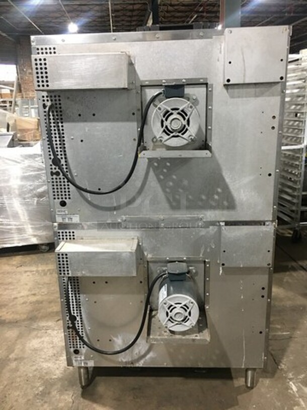 FAB! Southbend Commercial Electric Powered Double Deck Convection Oven! With View Through Doors! Metal Oven Racks! All Stainless Steel! On Legs! 2x Your Bid Makes One Unit! Model: ES20SC SN: 09J921032 - Image 3 of 12