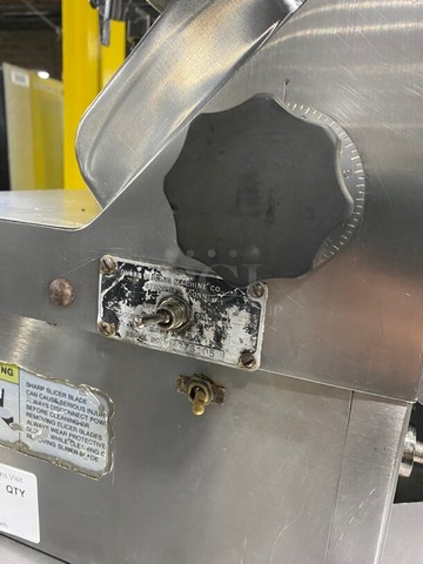 Globe Commercial Countertop Deli/ Meat Slicer! All Stainless Steel! Model: 775 SN: 776105 - Image 6 of 9