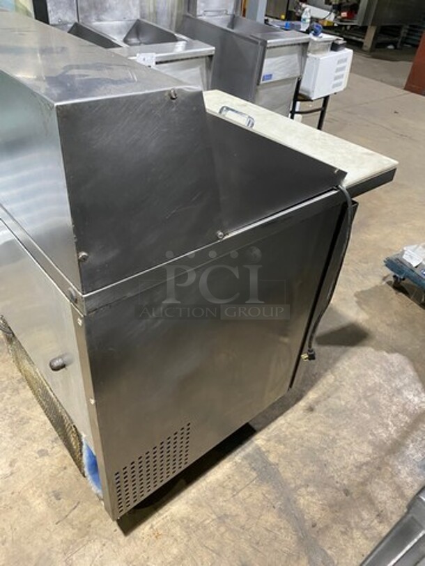 GREAT! True Commercial Refrigerated Sandwich Prep Table! With Single Door Storage Space Underneath! With Poly Coated Racks! All Stainless Steel! On Casters! Model: TSSU2712MB SN: 4999343 115V 60HZ 1 Phase - Image 4 of 10