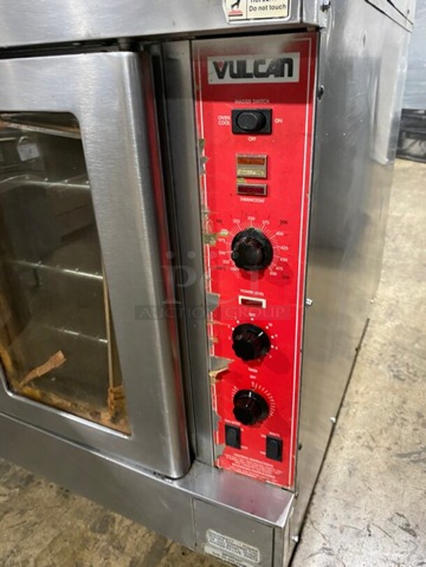 Vulcan Commercial Natural Gas Powered Double Deck Convection Oven! With View Through Doors! Metal Oven Racks! All Stainless Steel! On Casters! 2x Your Bid Makes One Unit! - Image 8 of 11