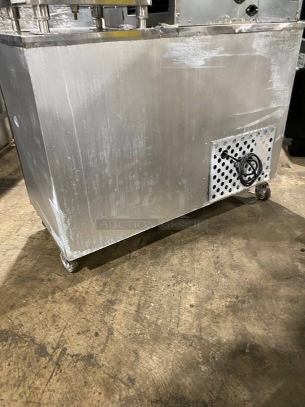 Leader Commercial 2 Door Under The Counter Worktop/Lowboy! All Stainless Steel! With Rack! Model LB48 Serial PY08M0308! 115V 1Phase! On Casters! - Image 4 of 8