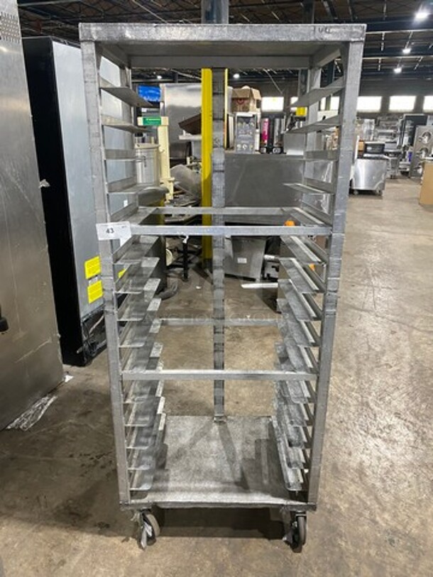 Metal Commercial Pan Transport Rack! On Casters! - Image 1 of 5