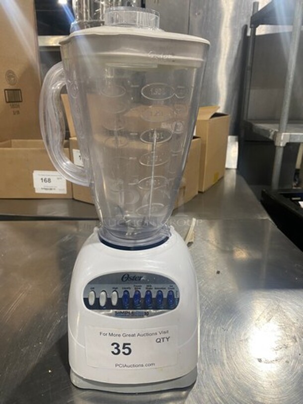 Oster Simple Blend Countertop Blender! With 1.5L Pitcher And Lid!