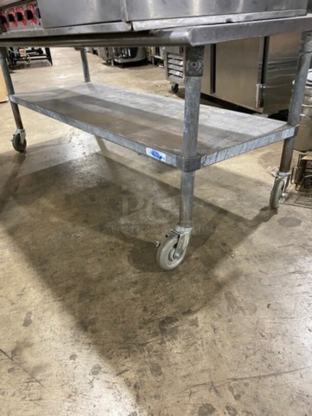 MagiKitch'n Commercial Countertop Electric Powered Flat Top Griddle! With Back And Side Splashes! On Equipment Stand! With Storage Space Underneath! All Stainless Steel! On Casters! - Image 8 of 9