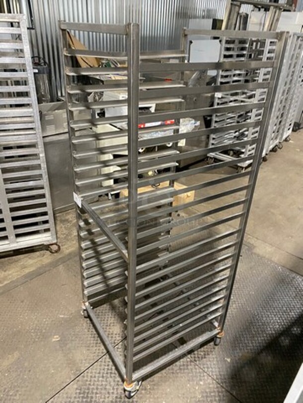 Channel Metal Commercial Pan Transport Rack! On Casters! - Image 2 of 6