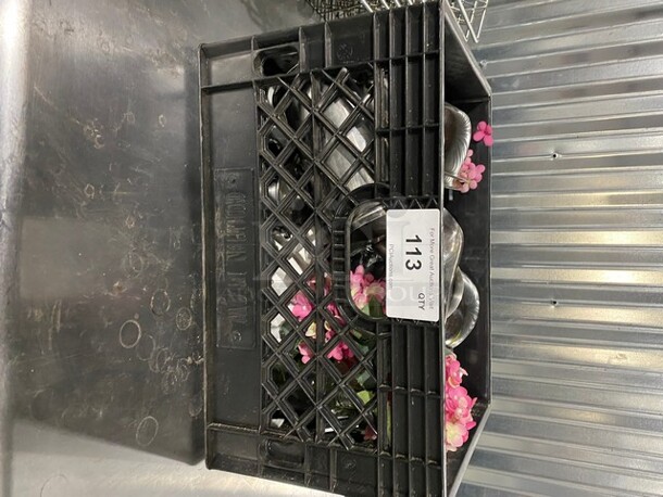 ALL ONE MONEY! Assorted Serving Trays! Flowers & Vase! - Image 1 of 6