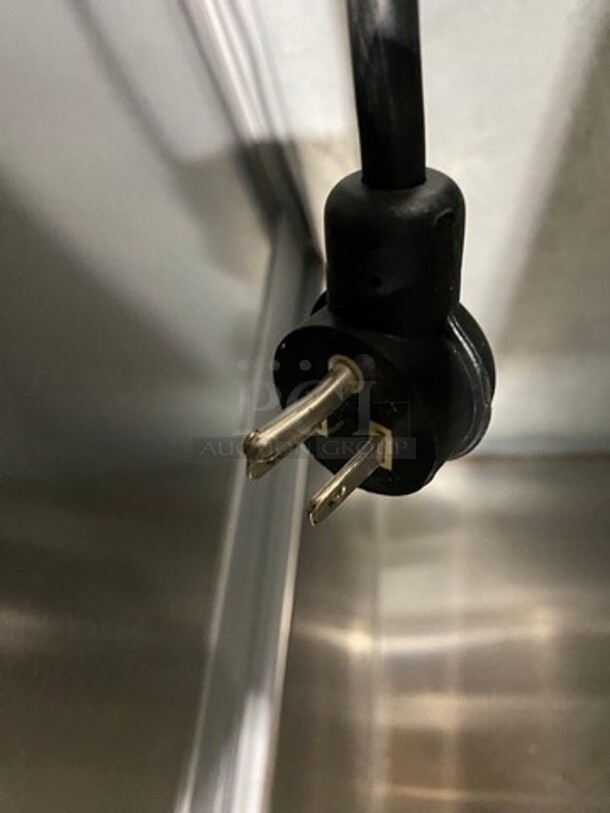 COOL! Beverage Air Dual Access Milk Cooler! Stainless Steel And White Coated Steel! On Casters! Model: ST58NW SN: 10306557 115V 60HZ 1 Phase - Image 8 of 8