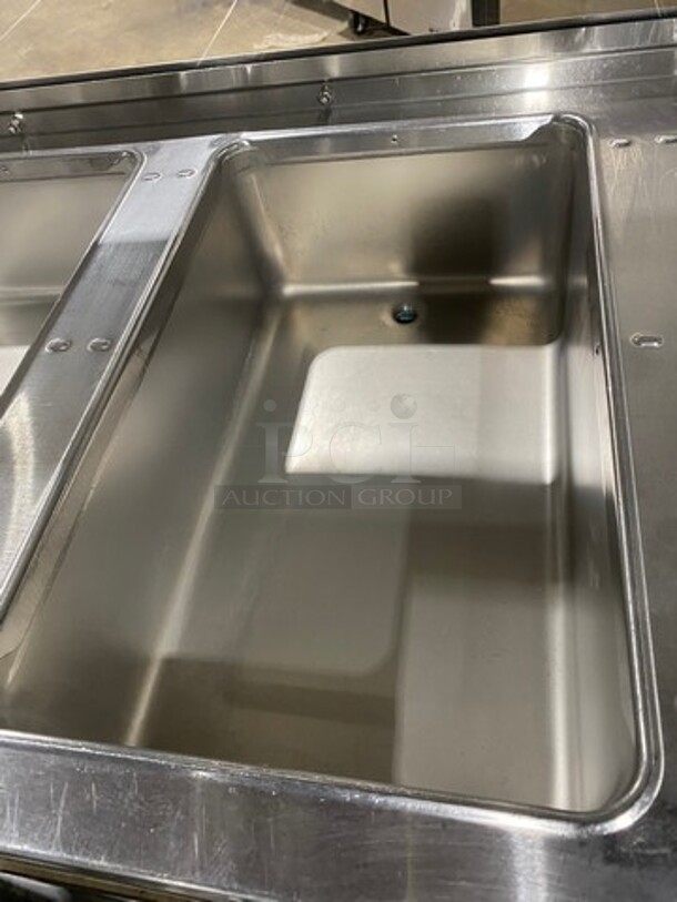 Eagle Commercial Electric Powered 5 Well Steam Table! With Storage Space Underneath! All Stainless Steel! On Casters! Model: YSPHT5 SN: 2008990255 208V 60HZ 1 Phase - Image 6 of 9