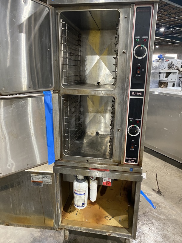 MARKET FORGE Stainless Steel Commercial Natural Gas Powered Double Deck Steam Cabinet! MODEL: EJ-10E SN:80713-10EE-3505 208V! - Image 5 of 11