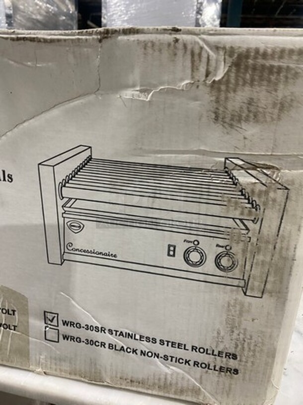 Brand New In The Box! Wells Stainless Steel Hot Dog Roller! Model WRG30SR! 120V 1 Phase! - Image 2 of 2