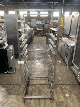 Metal Commercial Pan Transport Rack! On Casters!