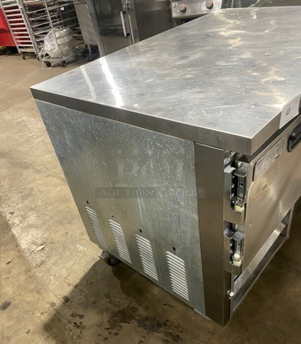 Leader Commercial Refrigerated 2 Door Lowboy! With Poly Coated Rack! All Stainless Steel! On Casters! MODEL LB48S/C SN: GY02M1103 115V 1PH - Image 2 of 8