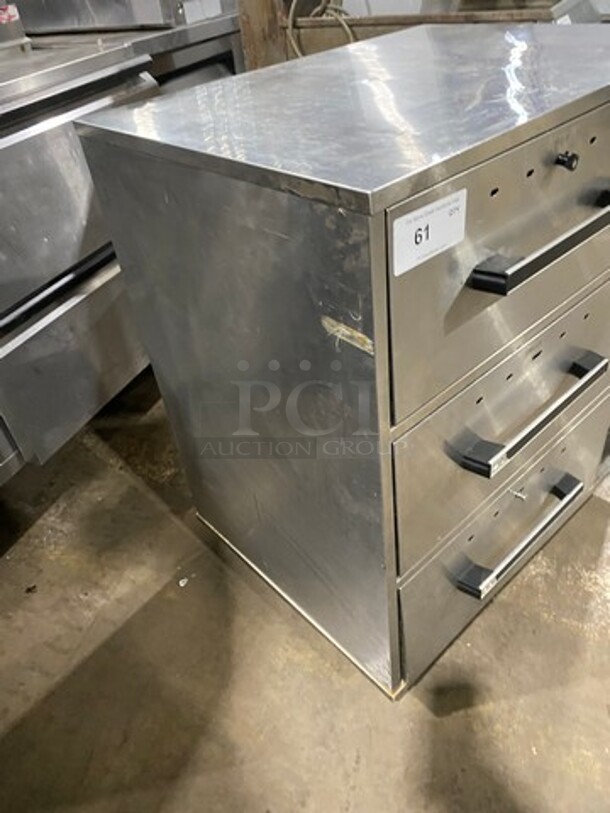 STAR 3 Drawer Warmer! All Stainless Steel! On Legs! Individual drawer controls! Model SDW3C! - Image 2 of 7