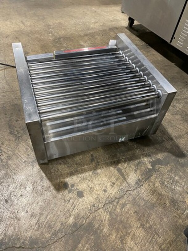 Star Commercial Countertop Hot Dog Roller Grill! With Bun Warmer! All Stainless Steel! - Image 3 of 8