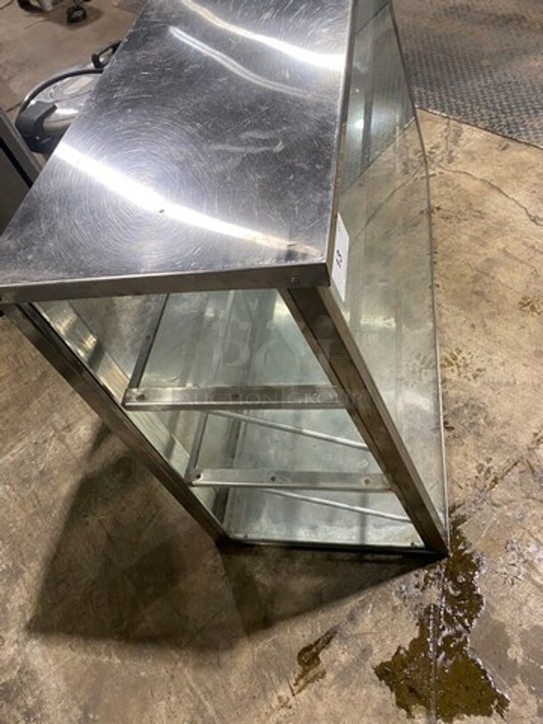 Commercial Countertop Dry Display Case Merchandiser! With Slanted Front Glass! Stainless Steel Body! - Image 4 of 6