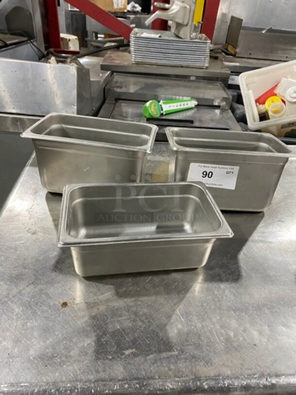 ALL ONE MONEY! Assorted Size Commercial Steam Table/ Prep Table Food Pans! All Stainless Steel! - Image 2 of 4