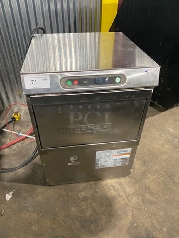 Hobart Commercial Under The Counter Dishwasher! All Stainless Steel! Model: LXIGH SN: 231103007 208/240V 60HZ 1 Phase