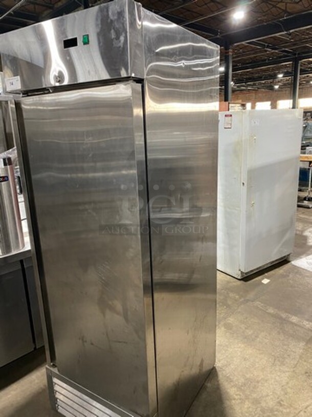 SG Single Door Reach In Freezer! With Poly Coated Racks! All Stainless Steel! Model: SD23SDSSFZ 115V! Powers On But Does Not Get Down To Temp! - Image 2 of 10
