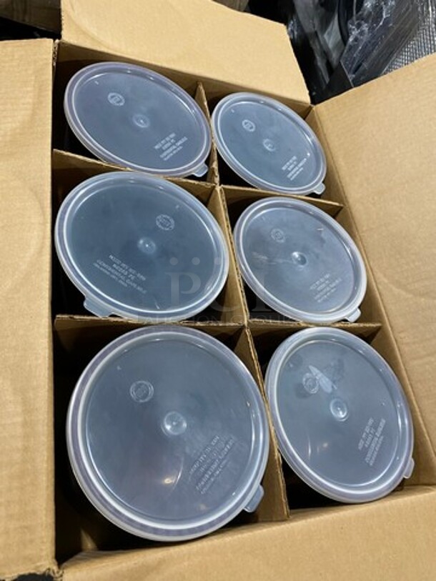 NEW! IN THE BOX! Carlisle 2.7 QT Brown Poly Tuf Crock! With Clear Poly Lid! 6 Per Box! 1 Box Per Lot! 6x Your Bid! Model: POLYTUF - Image 3 of 8