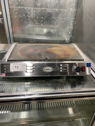 Cadco Commercial Countertop Electric Powered Flat Top Griddle! All Stainless Steel! Model: CG10 120V