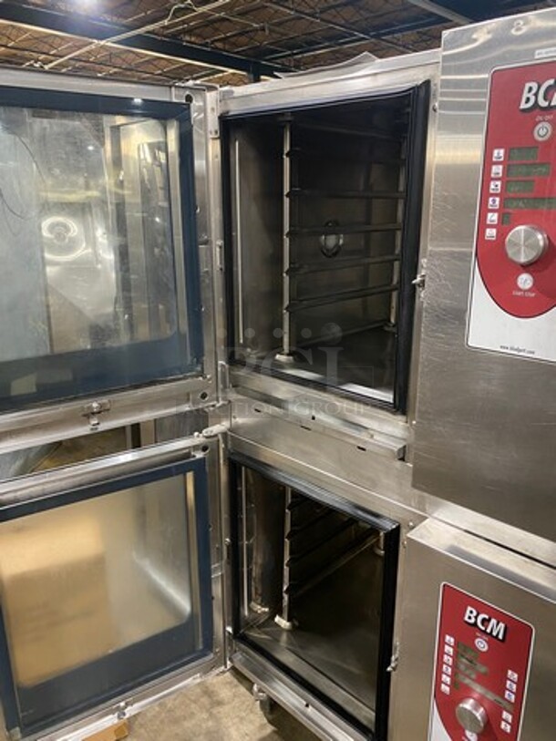 WOW! Blodgett By Houno Commercial Electric Powered Full-Size Double Deck Combi Convection Oven/ Streamer! With View Through Doors! All Stainless Steel! On Casters! 2x Your Bid Makes One Unit! WORKING WHEN REMOVED! Model: BCM61 208V 3 Phase - Image 5 of 8