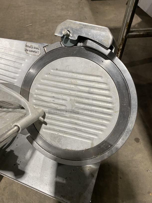 AVANTCO Stainless Steel Commercial Countertop Meat Slicer w/ Blade Sharpener! - Image 5 of 7