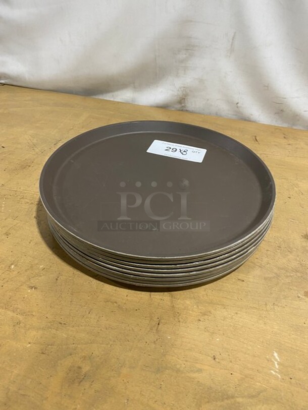 Cambro Round Non-Skid Serving Trays! 8X Your Bid!  - Image 2 of 5
