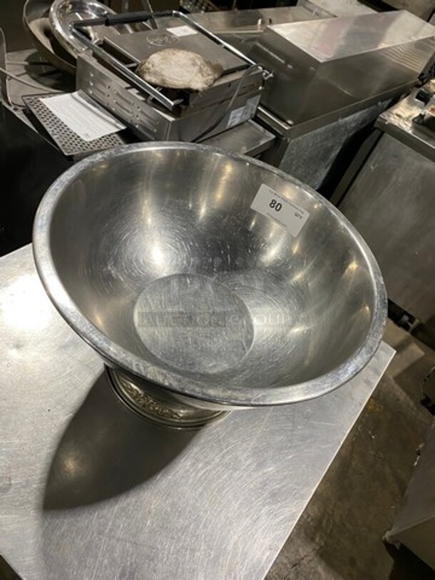 ALL ONE MONEY! Round Stainless-Steel Bowl! Good For Fruit/Chips/ Candy Or To Display! - Image 3 of 5