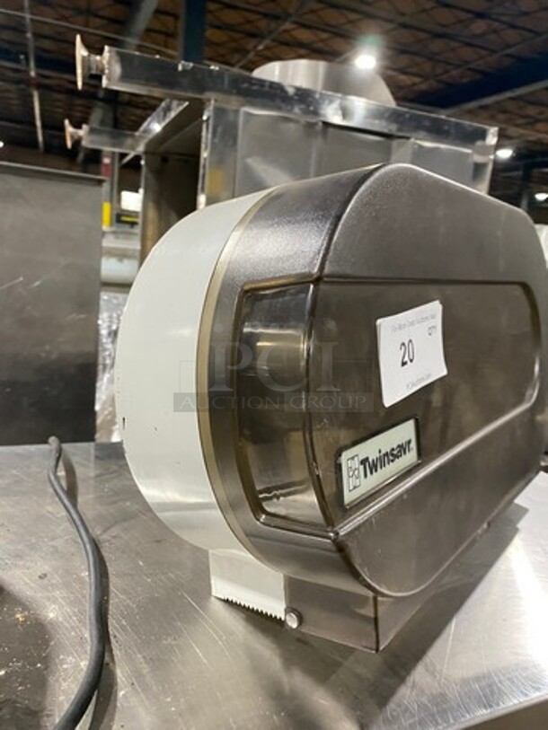 Twinsavr Wall Mount Poly Toilet Paper Dispenser! - Image 2 of 3