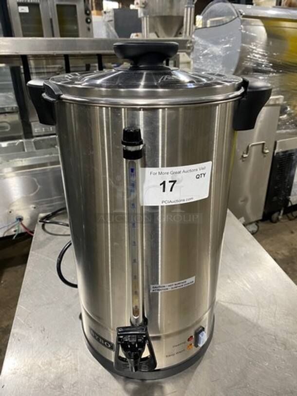 NICE! SYBO COFFEE PERCOLATOR
Stainless Steel MODEL SRCP100C 60Hz, 1500W, - Image 1 of 8
