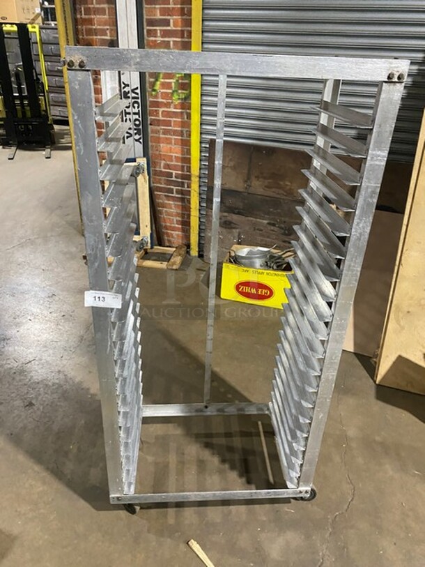 Metal Commercial Pan Transport Rack on Commercial Casters!