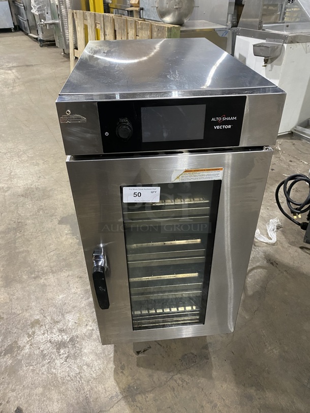STUNNING! LATE MODEL! 2019 Alto Shaam VMC H4H Stainless Steel Commercial Electric Powered Half-Size Vector H Multi Cook Oven! Featuring Four Cooking Chamber Zones Within One Compact Unit! This Extremely Versatile Oven Allows You To Cook Four Different Products Simultaneously With No Flavor Transfer!  SN:2525529 208-240V 3PH! Working When Removed! - Image 1 of 9
