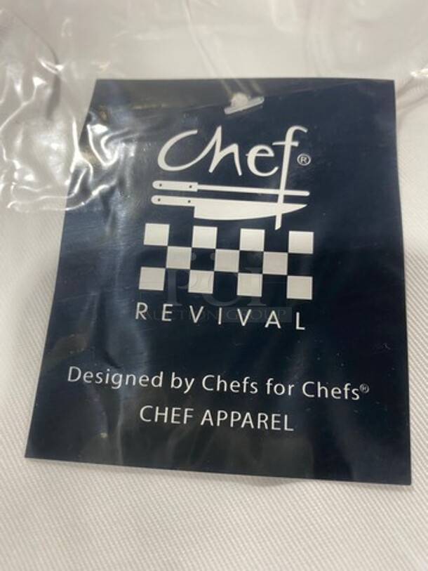 NEW! Chef Revival White Chefs Jacket! 10x Your Bid! - Image 3 of 4