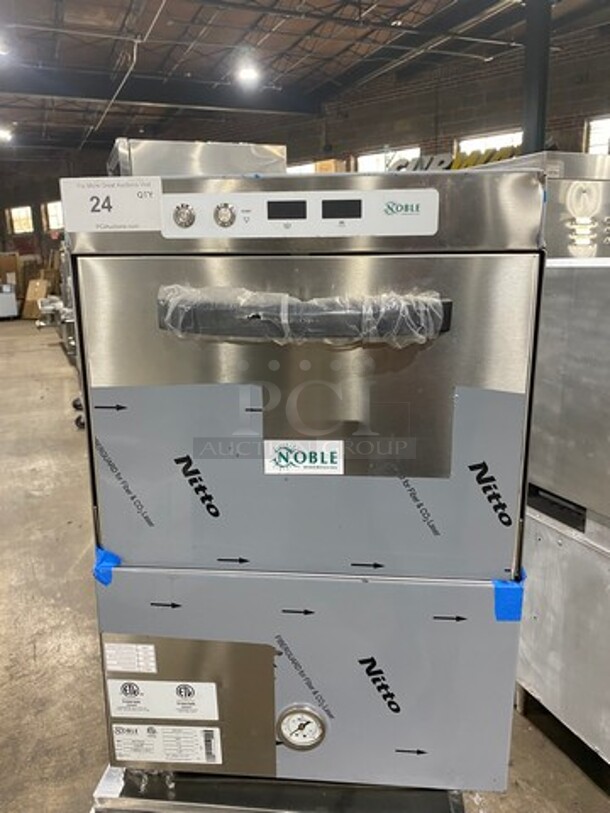 NEW! SCRATCH-N-DENT! LATE MODEL! 2022 Noble Commercial Undercounter Dishwasher! All Stainless Steel! Model: 495HTGW22 SN: 8102695713 208/240V 60HZ 1 Phase - Image 1 of 8