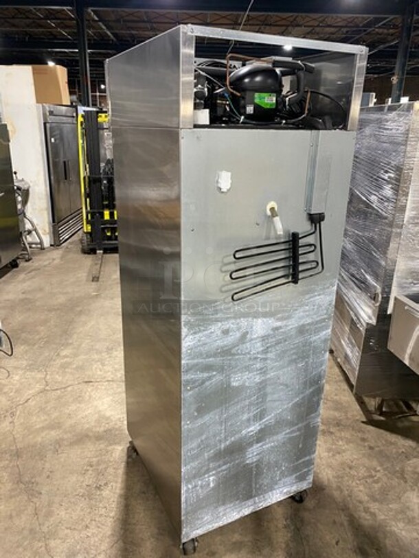 Hoshizaki Commercial Single Door Reach In Cooler! With View Through Door! Poly Coated Racks! Stainless Steel Body! On Casters! Model: CR1SFGECR SN: H50248E 115V 60HZ 1 Phase - Image 3 of 9