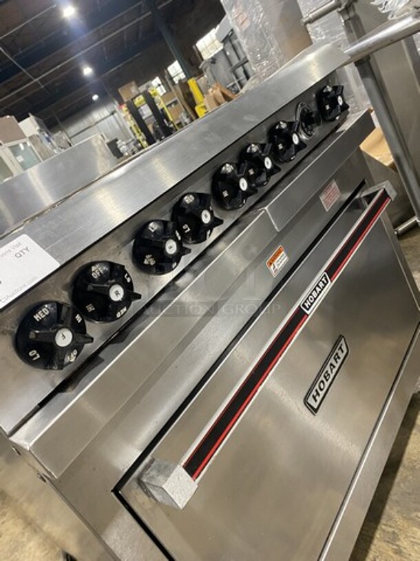 Hobart Electric Powered 6 Burner Stove! With Full Size Oven Underneath! Model HCR43 Serial 481277840! 480V 3 Phase! On Commercial Casters! - Image 9 of 10