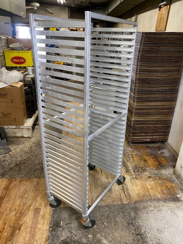 Metal Commercial Pan Transport Rack on Commercial Casters! - Image 3 of 4