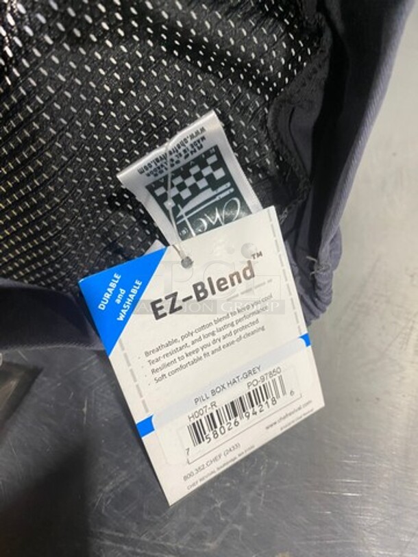 NEW! Chef Revival Grey Pillbox Hat! 8x Your Bid! - Image 4 of 4