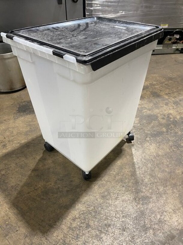 With Poly Ingredient Bin! With Lid! On Casters! - Image 4 of 7