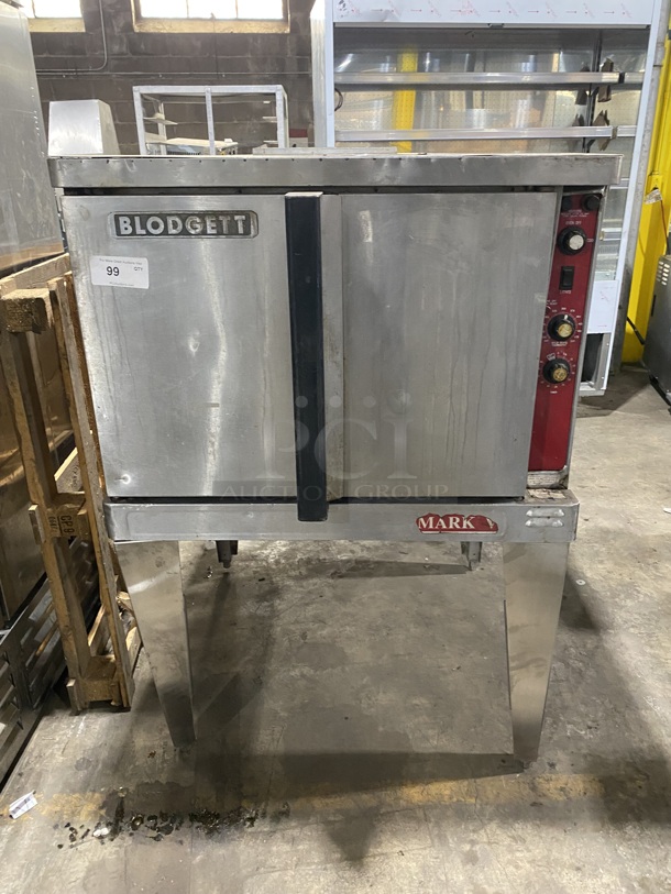 BLODGETT MARK V Commercial Electric  Convection Oven W/ Metal Racks! All Stainless Steel! On Legs! 208V 3 Phase! - Image 1 of 7