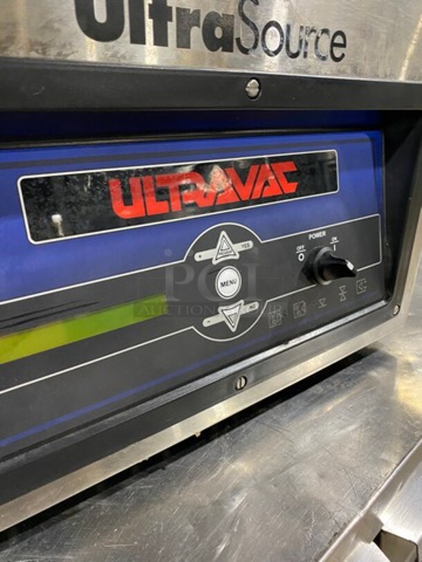 AMAZING! NEW! OUT OF THE BOX! LATE MODEL! Ultra Source Commercial Countertop Vacuum Sealer! Stainless Steel Body! Model: ULTRAVAC250 SN: 3348 120V 60HZ 1 Phase - Image 8 of 10