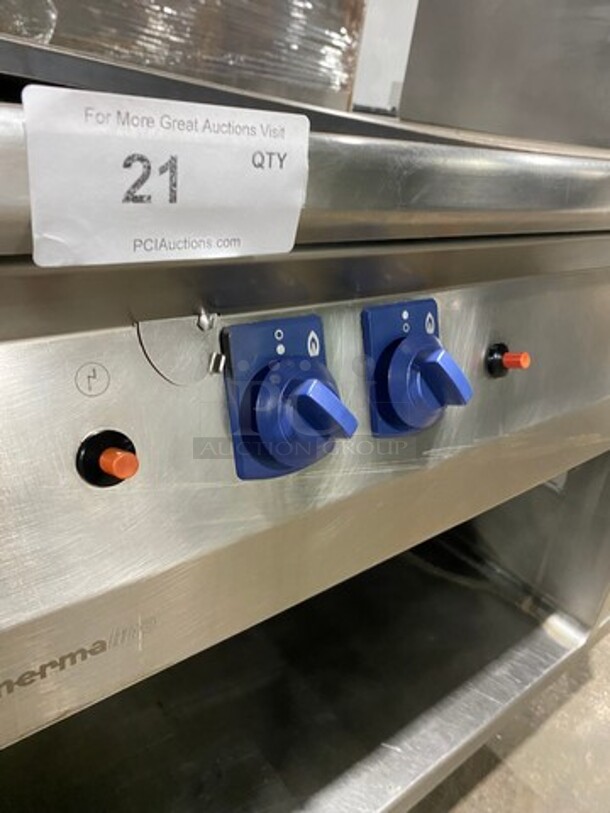 Electrolux Natural Gas Powered All Stainless Steel Plancha Flat Grill! ERMA Edition! Built On Stainless Steel Stand! On Legs! - Image 9 of 12