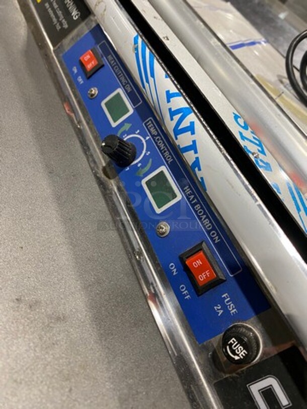 NEW! OUT OF THE BOX! CAS Commercial Countertop Hand Wrap Wrapping Machine! All Stainless Steel! Model: CW500E 110V - Image 8 of 10