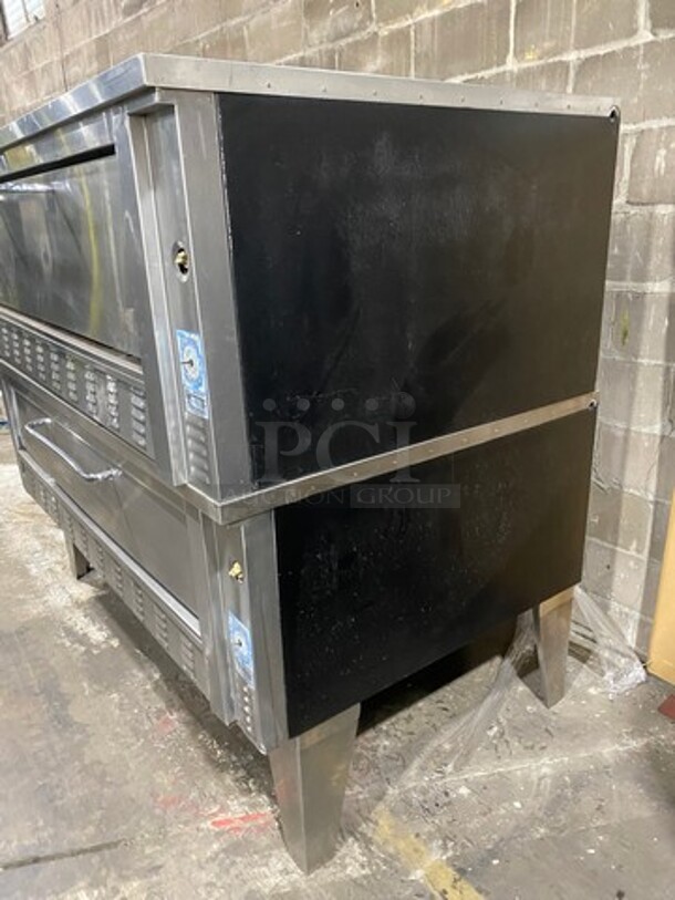 SWEET! Zesto Commercial Natural Gas Powered Double Deck Pizza/ Baking Oven! All stainless Steel! On Legs! 2x Your Bid Makes One Unit! - Image 3 of 10
