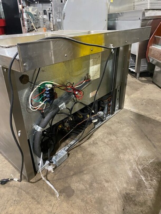 Continental Commercial Refrigerated Sandwich Prep Table! With 2 Door Underneath Storage Space! All Stainless Steel! Model: SW4812 SN: 15742637 115V 60HZ 1 Phase - Image 3 of 9