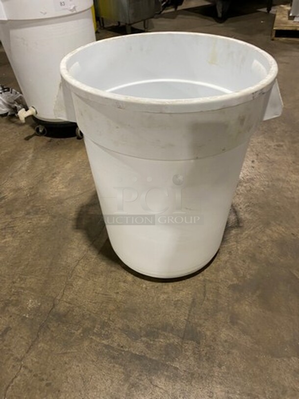 White Poly Trash Can! - Image 2 of 6