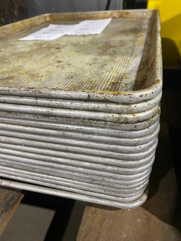 Perforated Full Size Sheet Pans! 5 X Your Bid! - Image 2 of 7