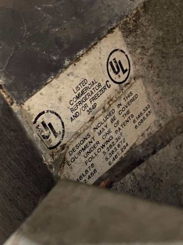 Delfield Commercial Refrigerated Chef Base! With Raised Back And Side Splashes! With 6 Drawer Storage Space! All Stainless Steel! On Casters! - Image 6 of 7