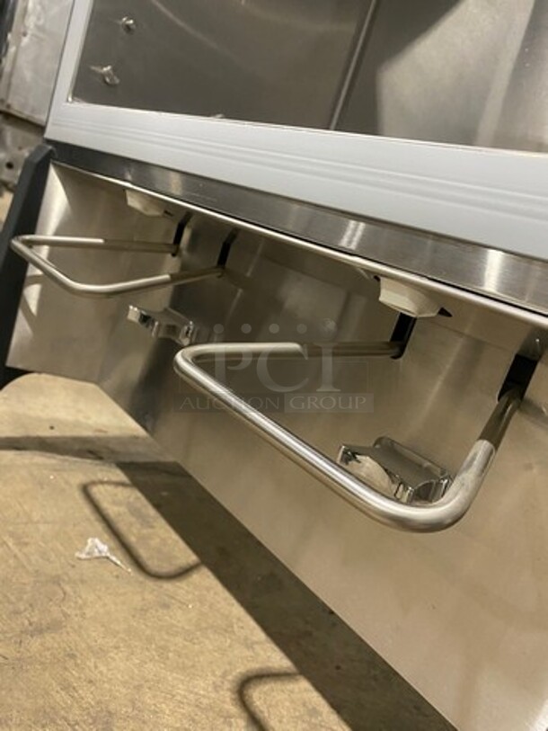 NICE! Silver King Commercial Countertop 2 Spout Refrigerated Milk Dispenser! Stainless Steel Body! On Legs! - Image 6 of 9